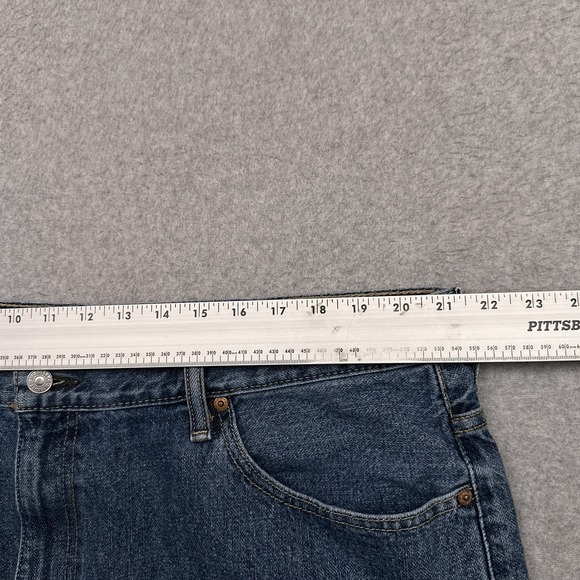 Levis 550 Jean Shorts Men 42 Relaxed Fit 10" Denim Jorts 100% Cotton Dad (Tag44) - Picture 3 of 10